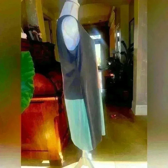 Nine West colorblock dress size 10 sleeveless exc condition pullover zip back - Picture 9 of 16